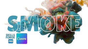 How to Add Colored Smoke Inside Text in Canva – Easy & Creative Tutorial!