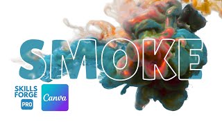 How to Add Colored Smoke Inside Text in Canva – Easy & Creative Tutorial! screenshot 3