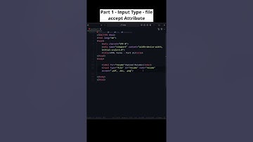 Mastering HTML Input Type: File with Accept Attribute! #htmlform #codewithmayur