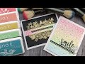 Make 2 Beautiful Rainbow Cards | Ink Blending &amp; Heat Embossing Techniques | Gina K Designs Supplies