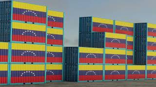 Venezuela export import container video footage!