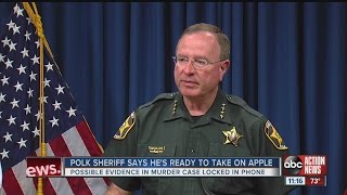 Polk sheriff says he's ready to take on Apple