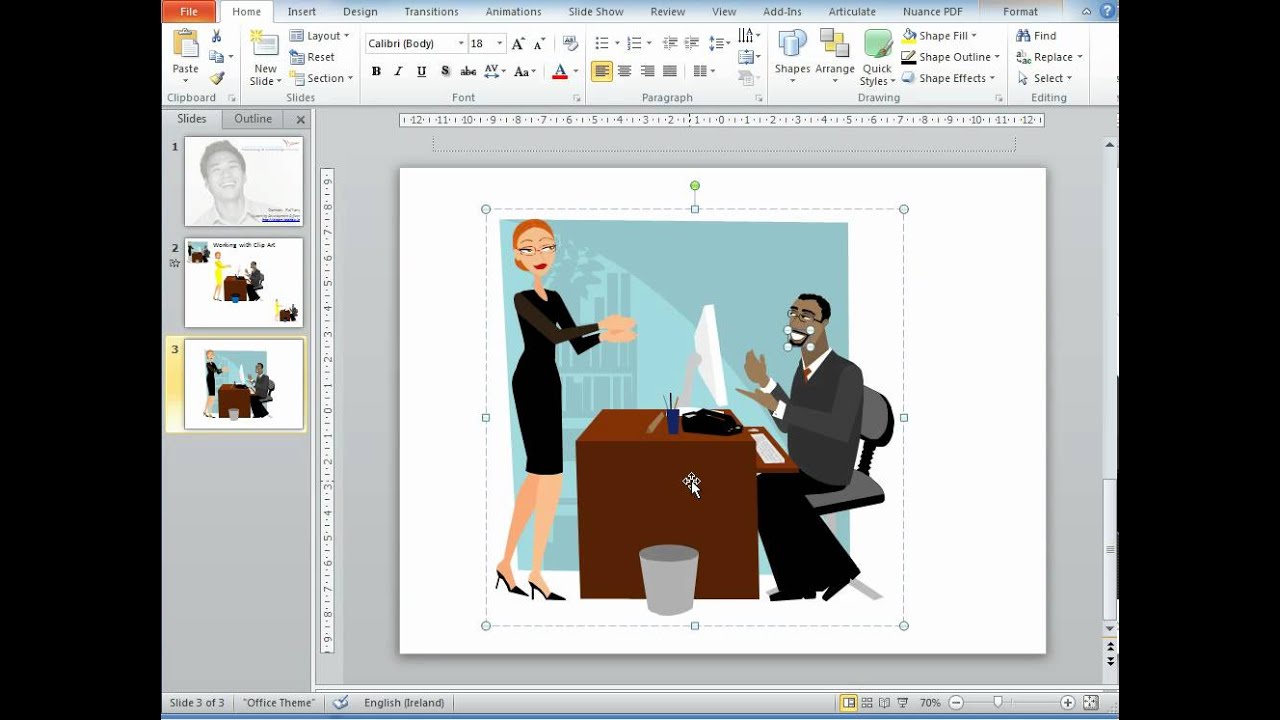  How to edit clip art in PowerPoint  2010 YouTube