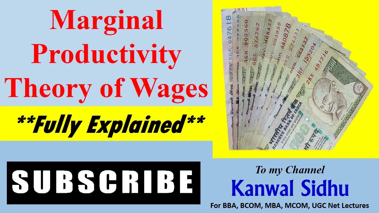 Marginal Productivity Theory of Wages