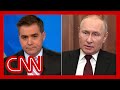 'Deranged alternate reality': Acosta reacts to Putin's pro-war rally