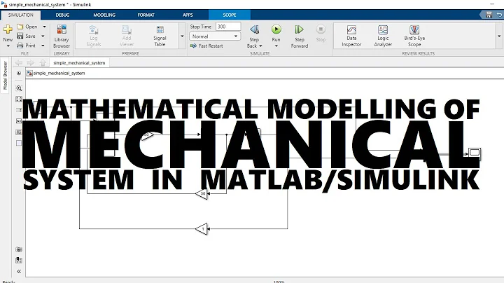 14. MATHEMATICAL MODELLING OF MECHANICAL SYSTEM IN matlab/simulink
