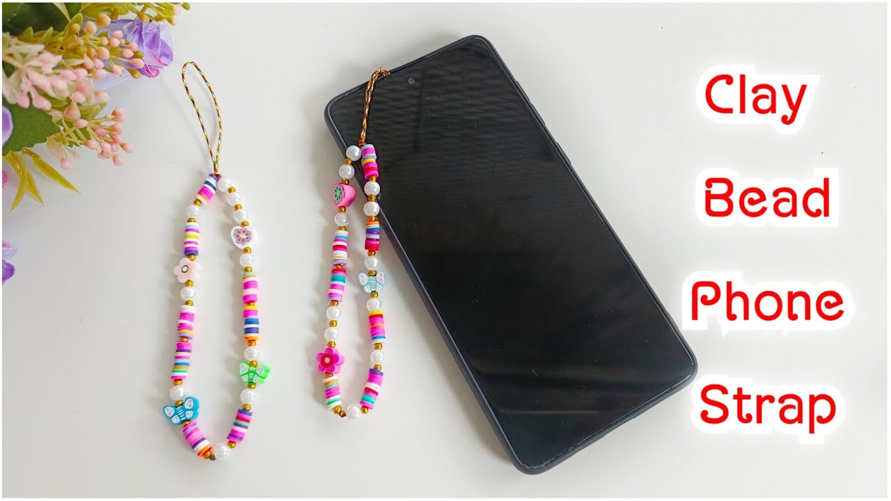 Clay Bead Phone Strap// Gantungan HP clay