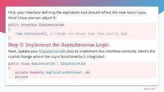 How to Use async in Void Methods in ASP.NET Core MVC