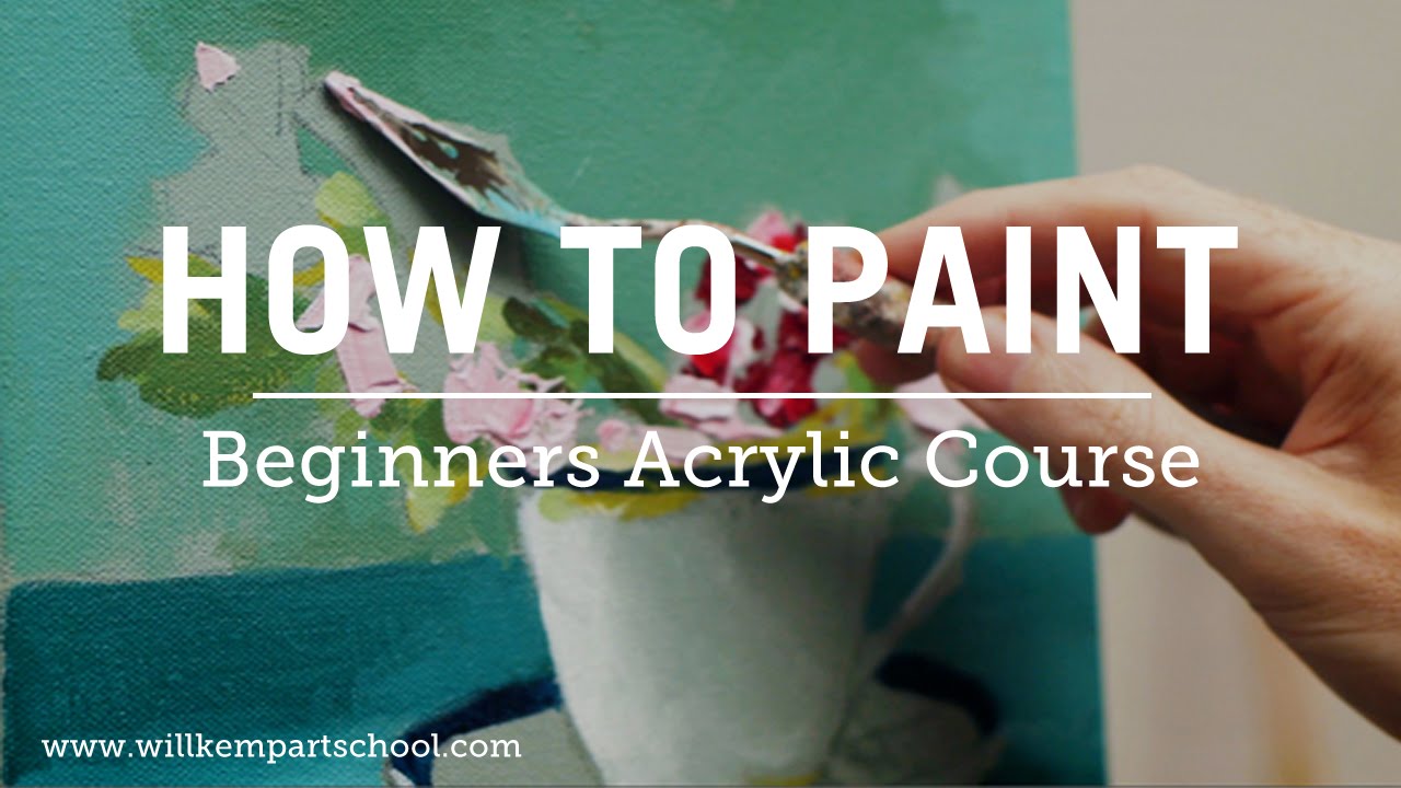 Learn how to paint with acrylics online