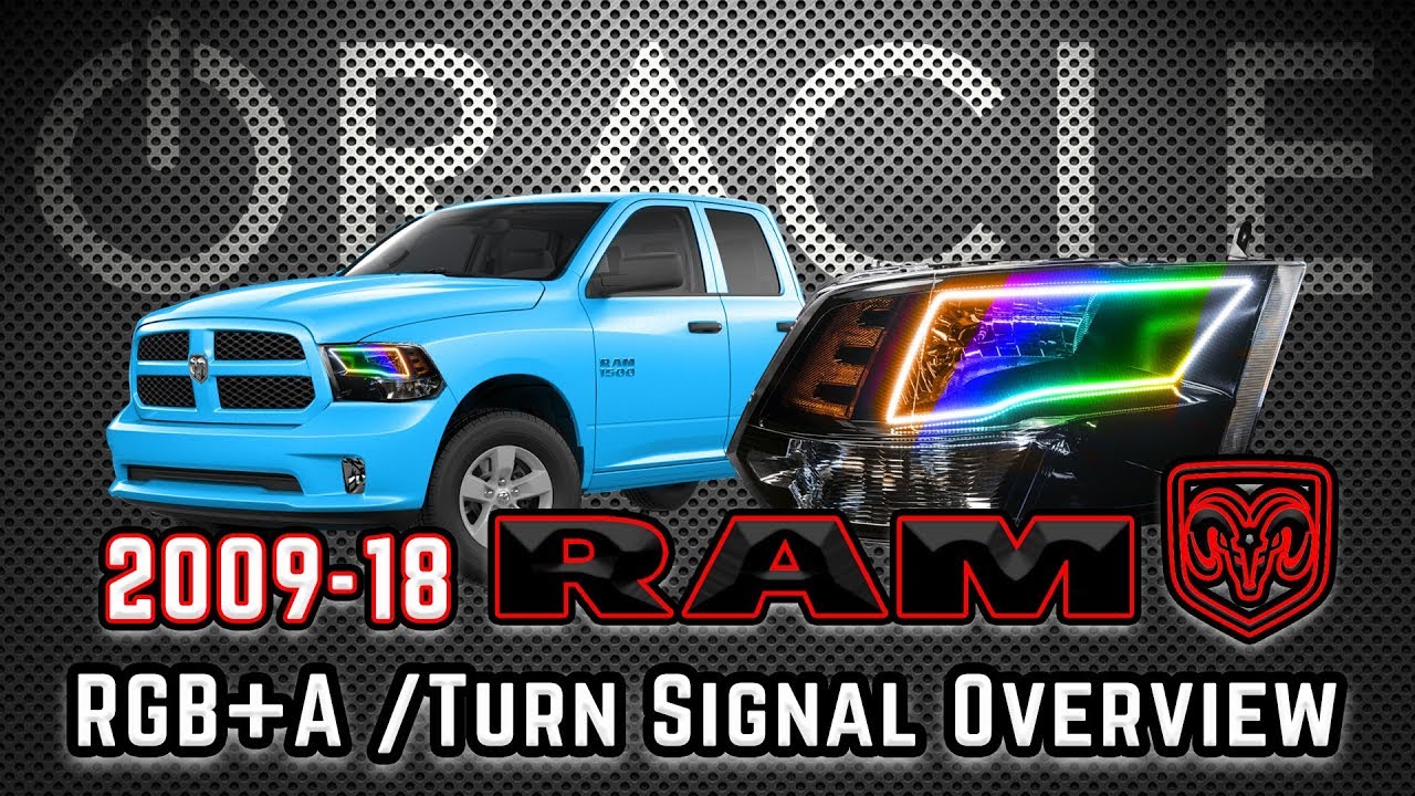 2009 2018 Dodge Ram Rgb A Colorshift Switchback Quad Headlight Dodge Ram Rgb A Colorshift Switchback