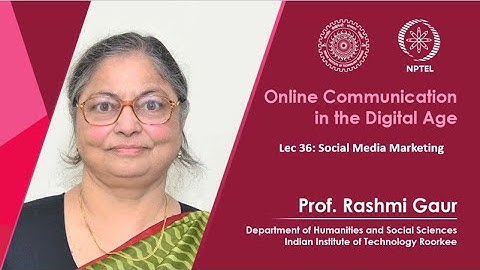 Lecture 36: Social Media Marketing