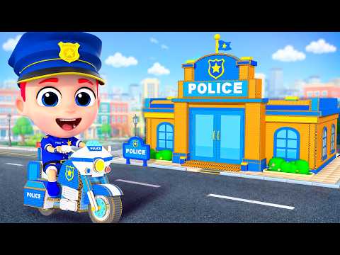 Cardboard Police Station | Cardboard World | Tinytots Nursery Rhymes & Kids Songs
