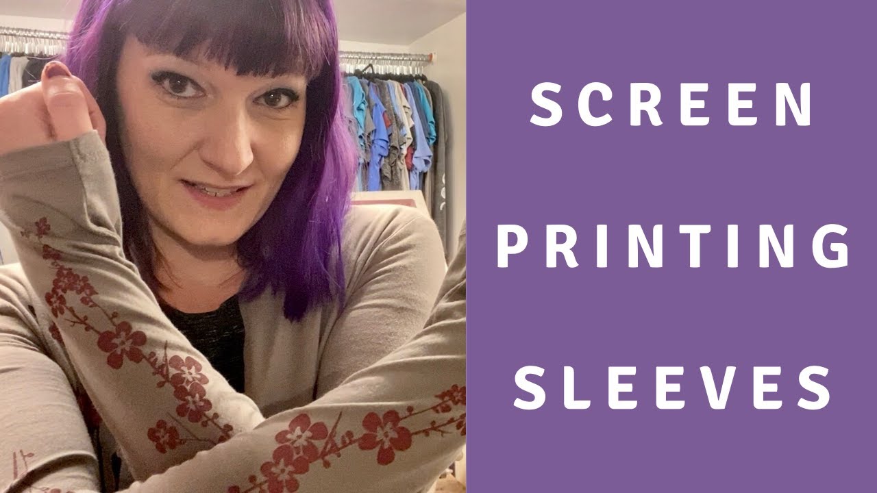 Screen Printing Sleeves | Work From Home Jobs Studio Vlog