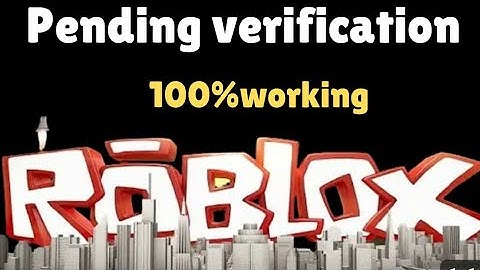 How to fix roblox pending verification Email |Fix pending verification Email |Roblox Account