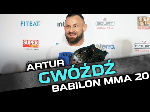 Artur Gwóźdź prezentuje nowy pas Babilon MMA i zapowiada "koronacje" mistrzów kolejnych kategorii