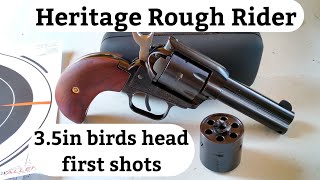Heritage Rough Rider, 3.5 inch birds head grip. taking the first shots.