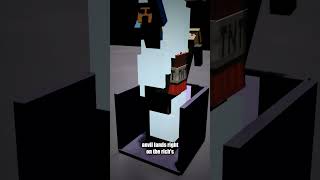 NB escaped using an ANVIL elevator... 💀🔨 Minecraft