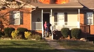 Off-Duty Firefighter Rescues Strangers' Dog From House Fire