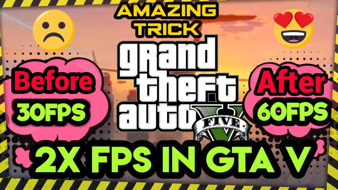 HOW TO GET MORE FPS IN GTA V IN 2020 FPS boost in GTA V lagfix 
