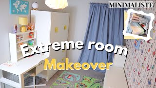 Transformation minimaliste & aesthetic chambre enfants: IKEA INSPIRED ROOM/EXTREME BEDROOM MAKEOVER