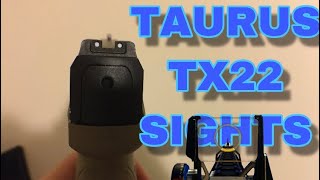 Taurus TX22 sights