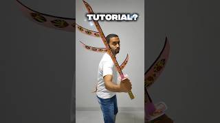 Tutorial De Como Fazer A Katana Do Kokushibo De Papel ? Kokushibo Paper Sword ?