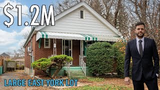 Just listed - 61 Gowan Ave in East York - $1.2M for a Large 30 by 150 Foot lot