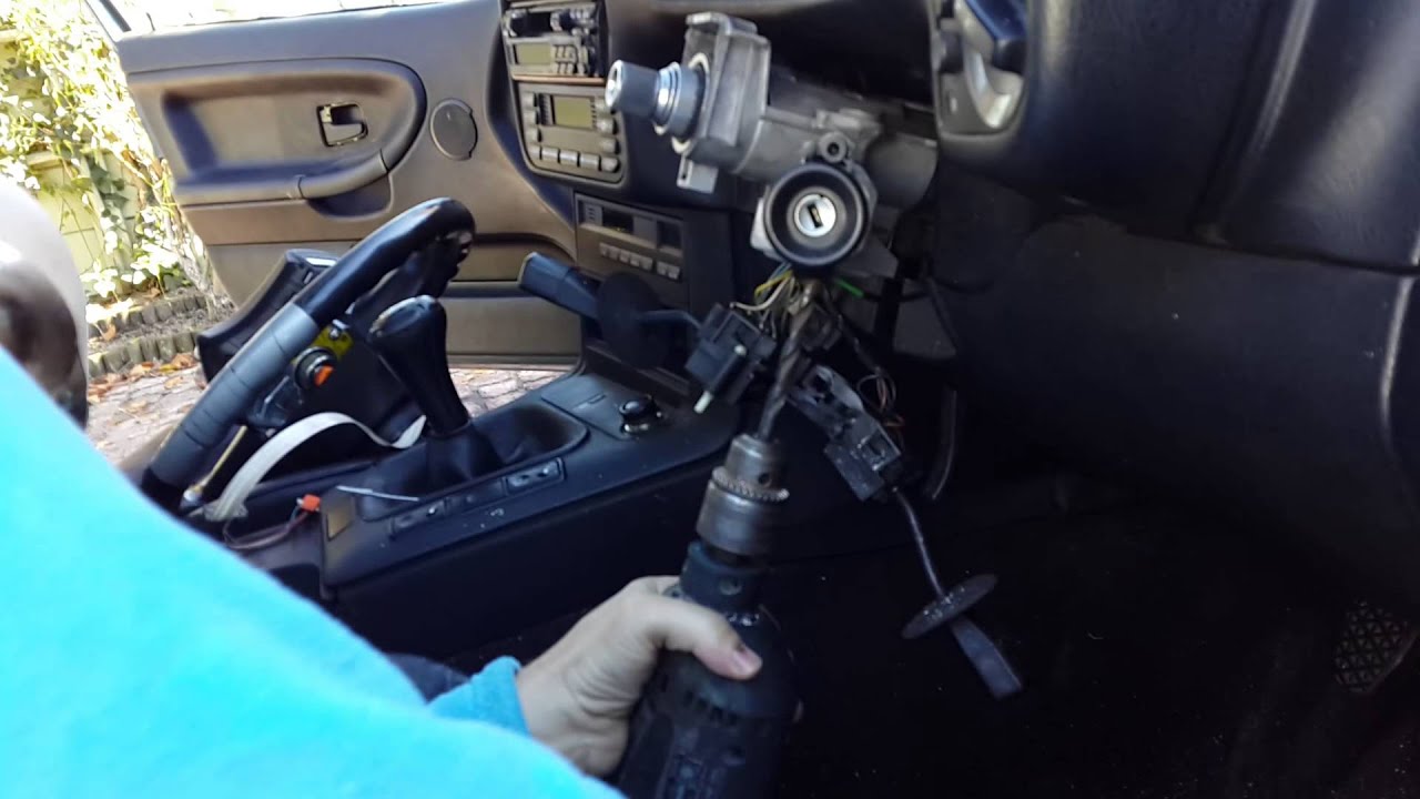 Bmw E36 steering lock fix YouTube
