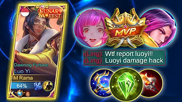 Solo Ranked Carry Team!! Gendong Jungler Minus (Damage Dealer) Build Luo Yi Tersakit 2022 - MLBB