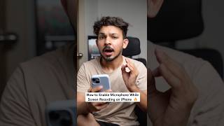 How to Enable Microphone While Screen Recording on iPhone #iphone #shorts