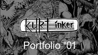 Professional comic book inker artist for hire portfolio 1 - Promo  video