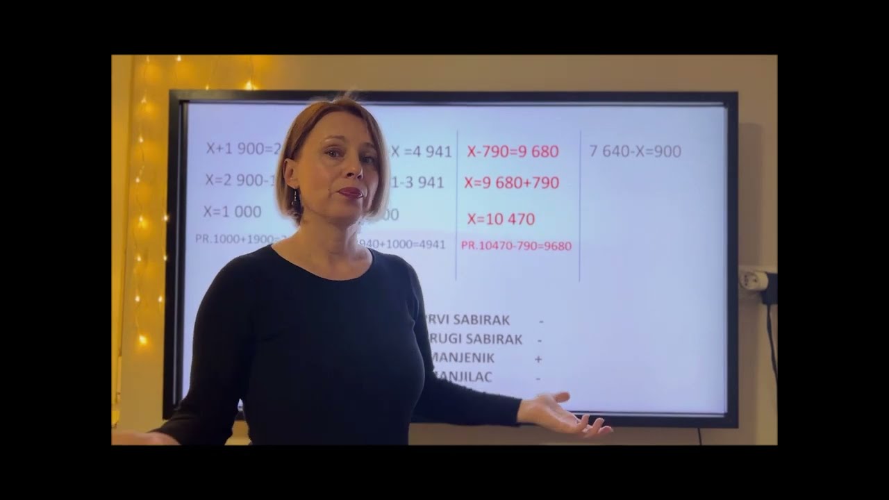 Jednacine sa sabiranjem i oduzimanjem