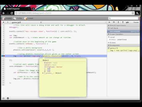debugging Lab2D games from Chrome (using node-inspector)