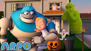 haunted tunnel chase arpo vs candy ghost arpo kids tv shows