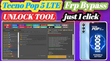 Tecno pop 5 LTE ll Frp Bypass ll unlock tool ll just 1 click done ✅ ll tecno Frp all model 2025 ll