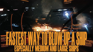 Fastest way to destroy Medium and Large ships