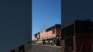BNSF 273 Leads the Connell Turn  off Cactus Siding Accelerating at a Fast Rate on the Lakeside Sub