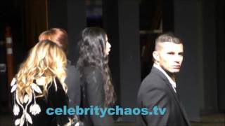 Actress Demi Moore And Daughters Arriving To Saint Laurent Fashion Event