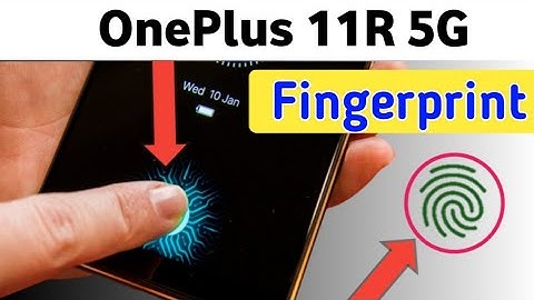 OnePlus 11R 5G In display fingerprint lock/OnePlus 11R me fingerprint Sensor setting/Finger Scanner