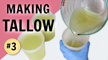 How to Render Tallow for Soap Making | Melting the Fat and Pouring it into Molds (Part 3)