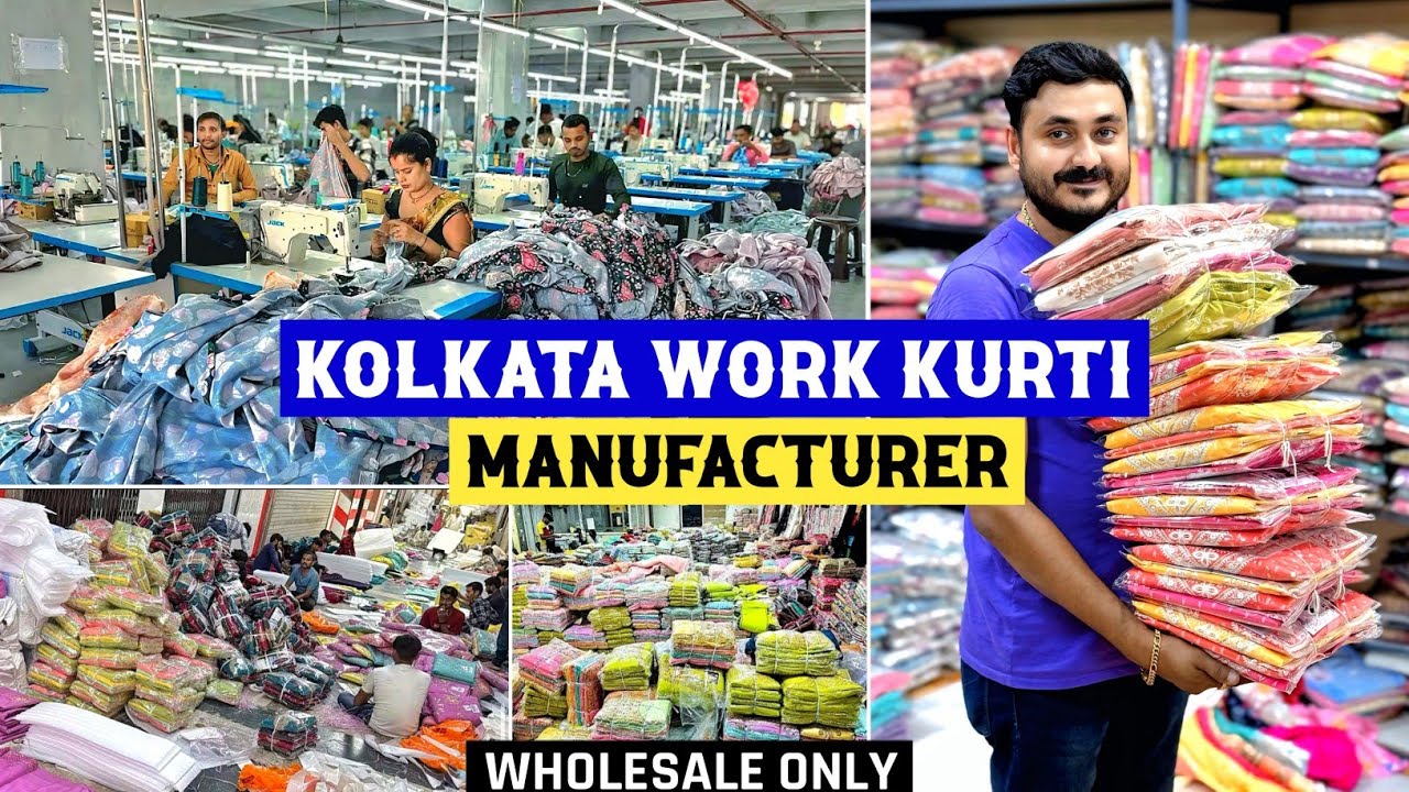 Kolkata's Biggest Work Kurti Manufacturer / Kurti Wholesaler in Kolkata / Kurti Wholesale Market 🔥🔥