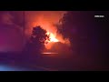 Brush fire in Goleta, Santa Barbara County, California destroys at Least 20 Homes.