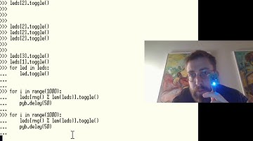 OMG YOU WONT BELIEVE THIS WORKS #pyboard #blinkingleds #helloword