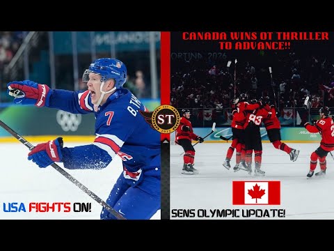 Team Canada WIN THRILLER Against Czechia, Brady Tkachuk and Jake Sanderson ADVANCE At 2026 Olympics!