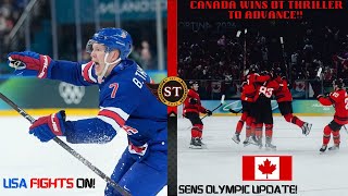 Team Canada WIN THRILLER Against Czechia, Brady Tkachuk and Jake Sanderson ADVANCE At 2026 Olympics!