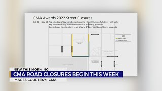 CMA Awards road closures: When and where