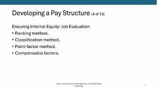 Chapter 11 Developing a Pay Structure pt 2