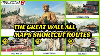 Asphalt 8, All The Great Wall Maps Shortcut Routes Specially For Beginners 2023 screenshot 4