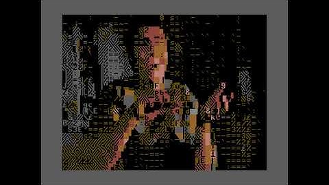 C64 PETSCII Raiders Scene