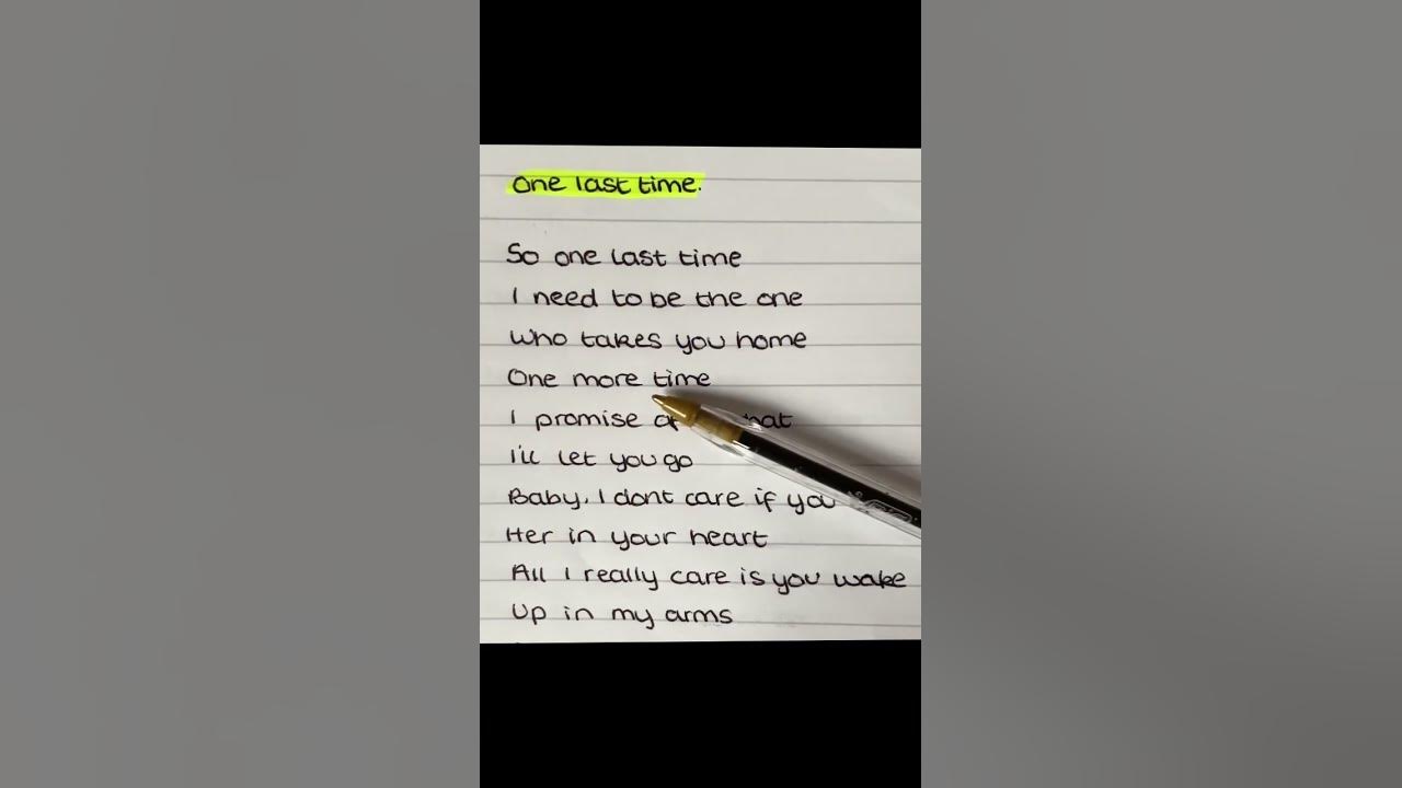 One last time - Ariana Grande | Lyrics #lyrics #song #music #shorts